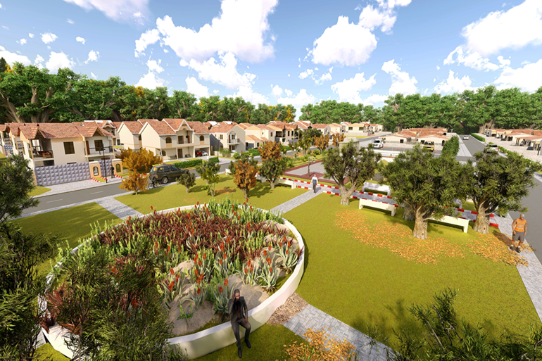 Vue générale de la Cité Emeraude